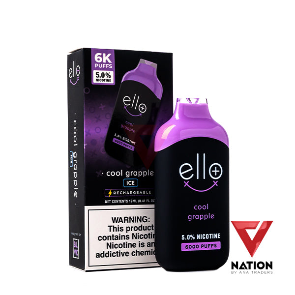 BLVK ELLO PLUS COOL GRAPE 5.0% 6000 PUFFS