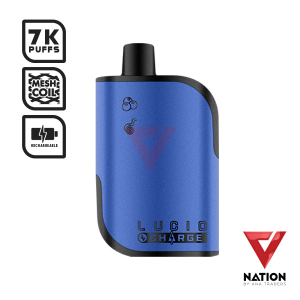 LUCID CHARGE BLUEBERRY PUNCH 5% 7K PUFF