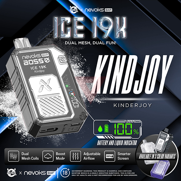 NEVOKS BAR ICE KINDERJOY 2% 19K PUFFS (KINDJOY)